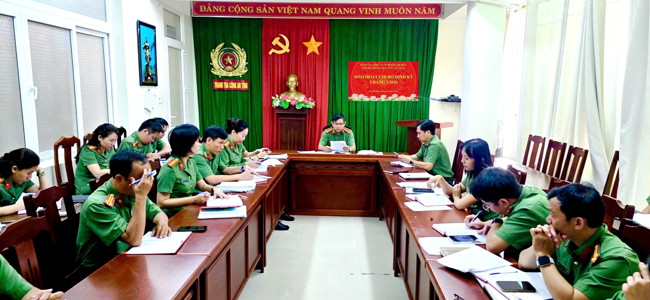 Thanh tra công an tỉnh tăng cường công tác giáo dục chính trị tư tưởng cho cán bộ, đảng viên, đoàn viên, hội viên