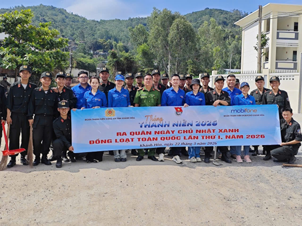 Đoàn cơ sở Phòng Cảnh sát cơ động tổ chức lễ ra quân “Ngày chủ nhật xanh” đồng loạt toàn quốc lần thứ I.năm 2026