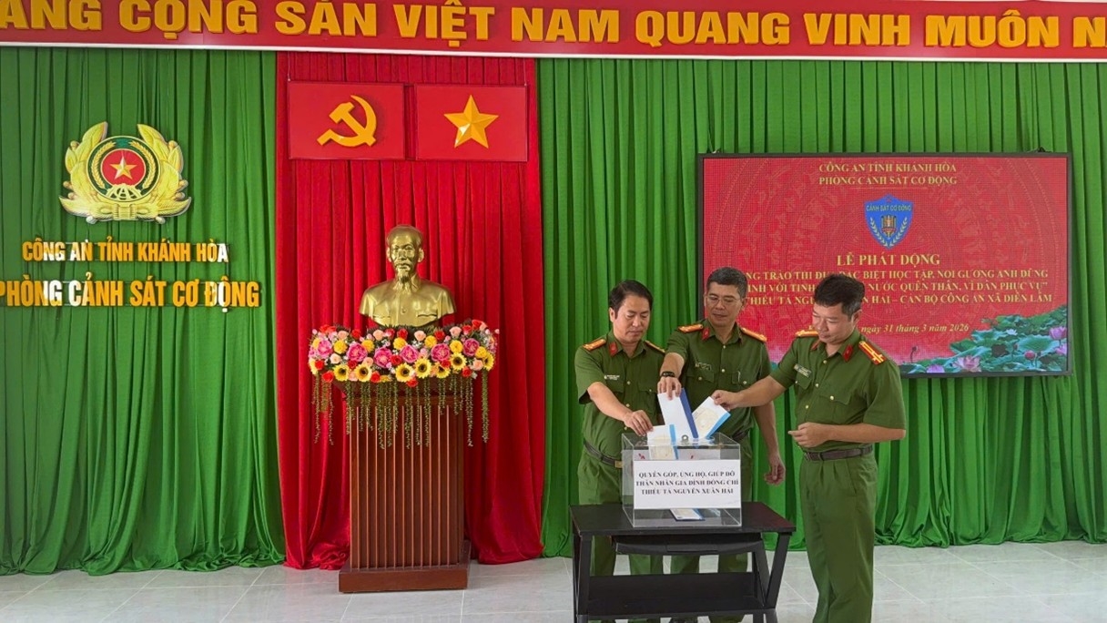 Phòng Cảnh sát cơ động phát động phong trào thi đua đặc biệt học tập, noi gương anh dũng hy sinh của đồng chí Thiếu tá Nguyễn Xuân Hải