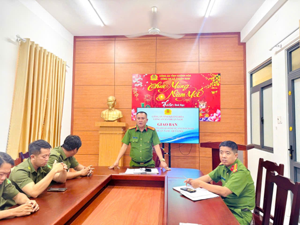 Công an xã Thuận Nam tổ chức hội nghị giao ban  lực lượng tham gia bảo vệ ANTT ở cơ sở quý I/2026