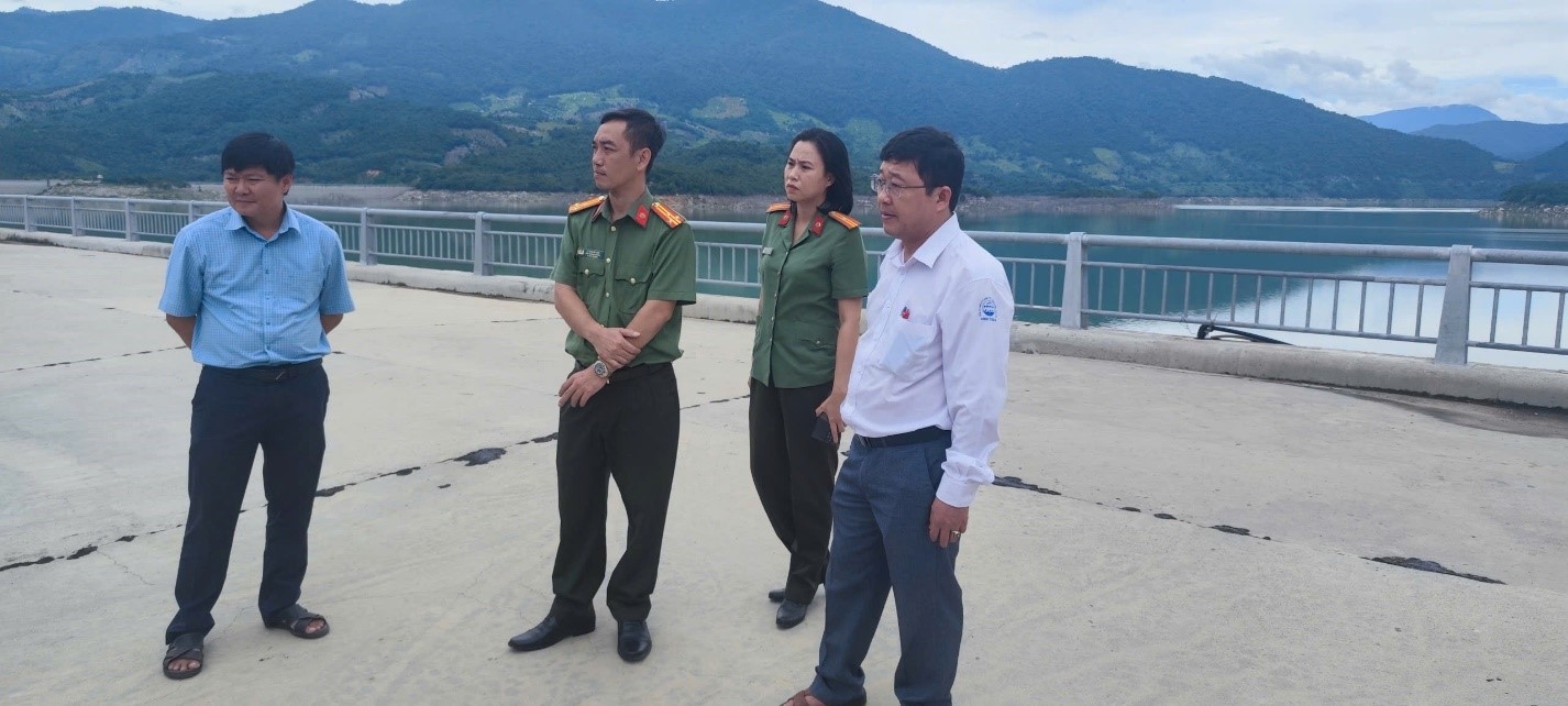 Phòng An ninh kinh tế phối hợp kiểm tra công tác khắc phục, sửa chữa các tồn tại, hư hỏng tại các đập, hồ chứa nước thủy lợi trên địa bàn tỉnh Khánh Hòa