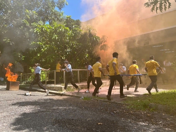 Diễn tập phòng cháy chữa cháy tại Trường Trung cấp nghề Ninh Hòa: Nâng cao ý thức, sẵn sàng ứng phó