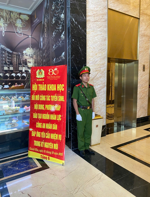 Phòng Cảnh sát cơ động đảm bảo an ninh, trật tự tại Hội thảo khoa học của Bộ Công an