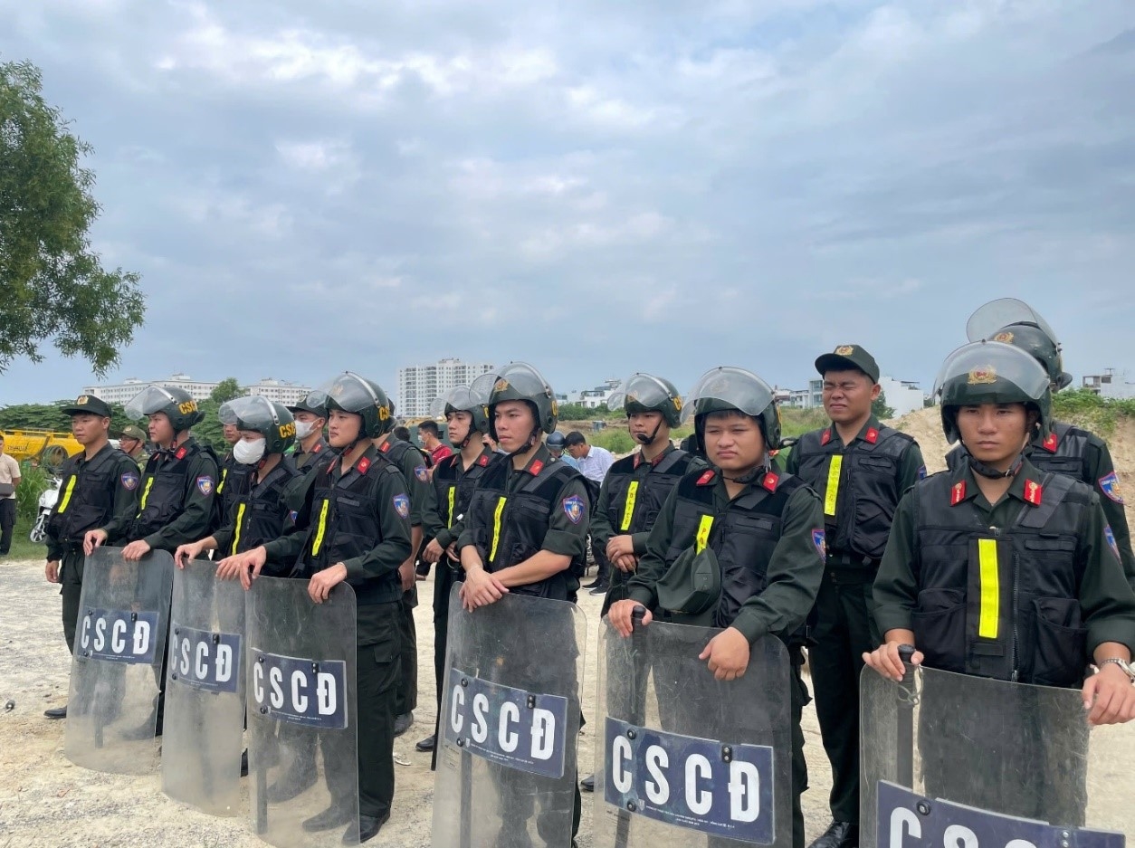 Đảm bảo an ninh, trật tự phục vụ cưỡng chế thu hồi đất và bảo vệ thi công dự án nhà ở xã hội tại khu đô thị An Bình Tân, phường Nam Nha Trang