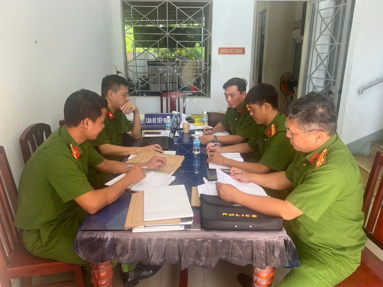 Tăng cường kiểm tra, hướng dẫn công tác Cảnh sát trật tự tại Công an cấp xã.