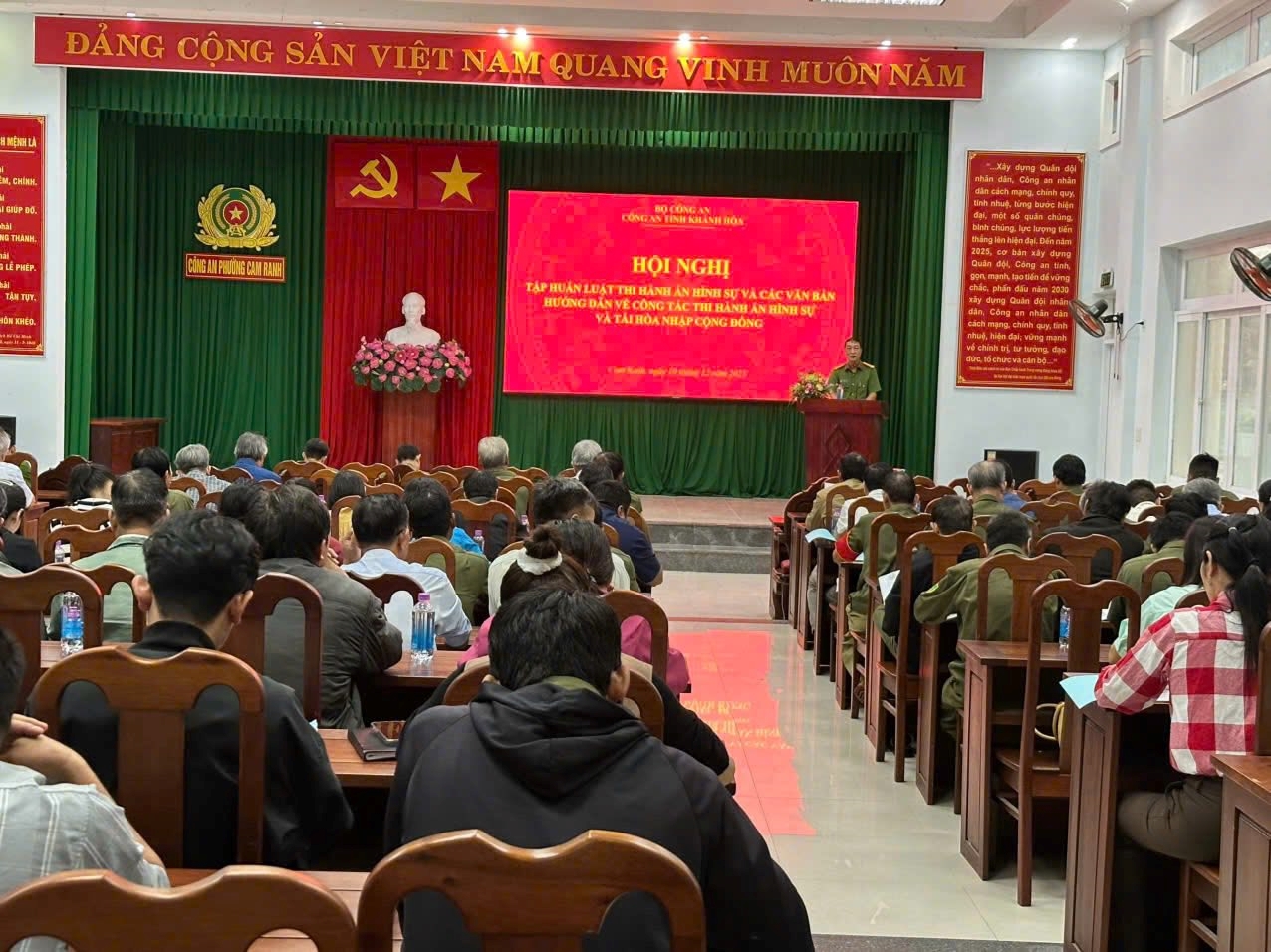 Tập huấn công tác thi hành án hình sự và tái hoà nhập cộng đồng cho lực lượng bán chuyên trách