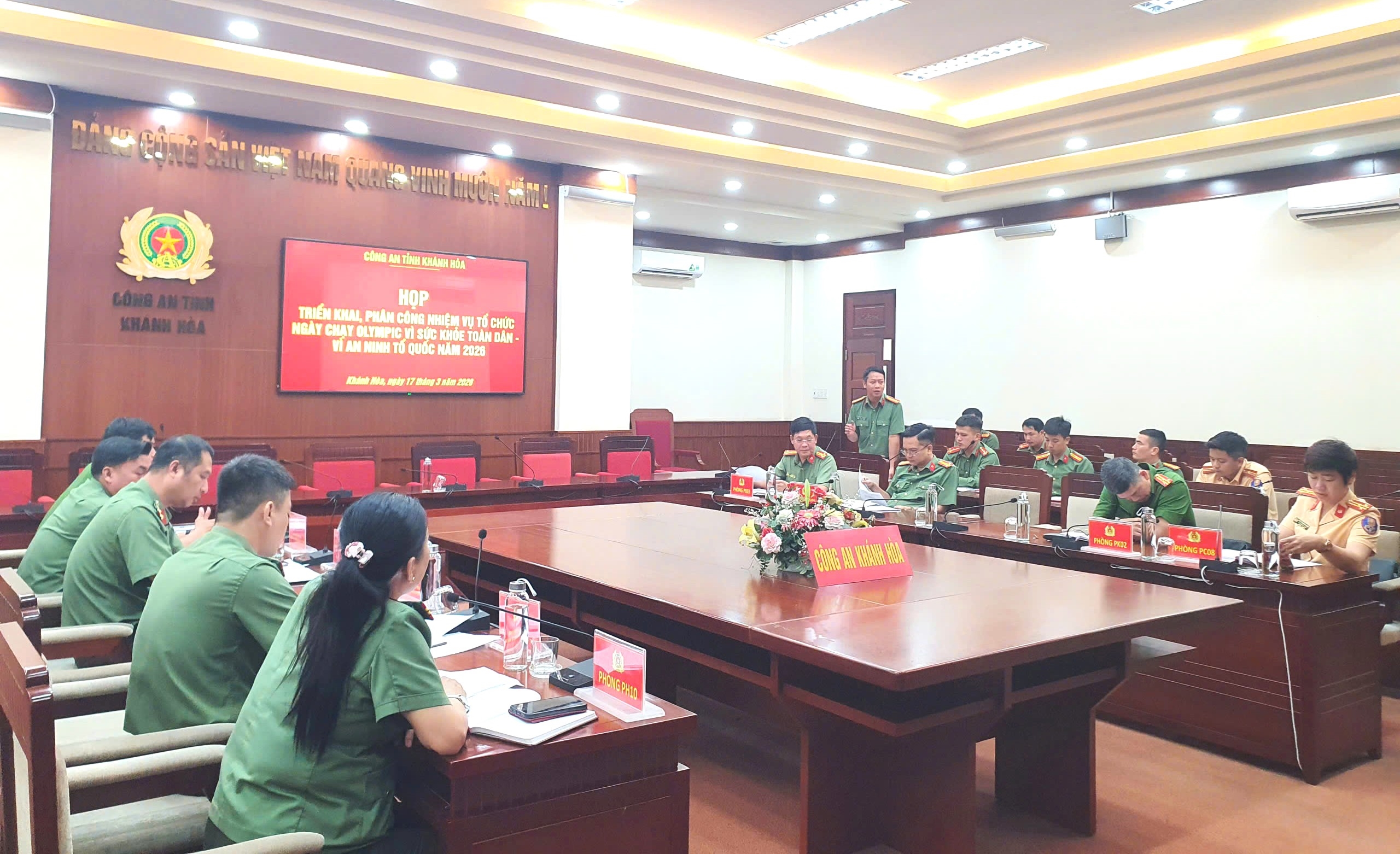 Công an tỉnh Khánh Hòa chuẩn bị sẵn sàng cho “Ngày chạy Olympic - Vì sức khỏe toàn dân - Vì An ninh Tổ quốc”.