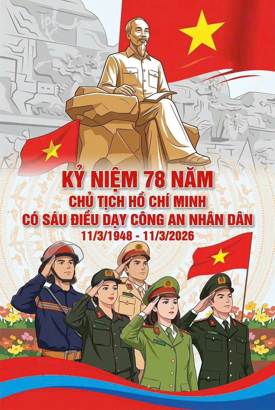 Tuổi trẻ Công an tỉnh Khánh Hòa tiên phong, xung kích  thực hiện Sáu điều Bác Hồ dạy