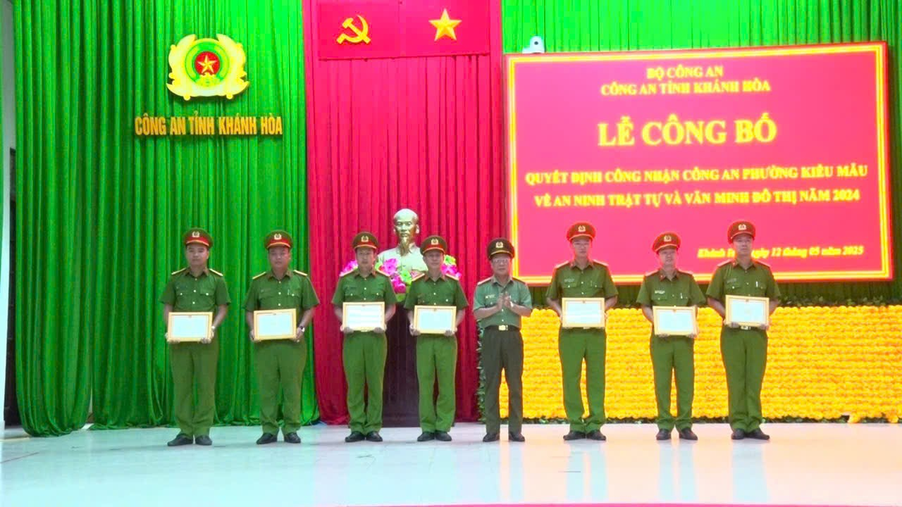 Công an phường kiểu mẫu về an ninh, trật tự và văn minh đô thị