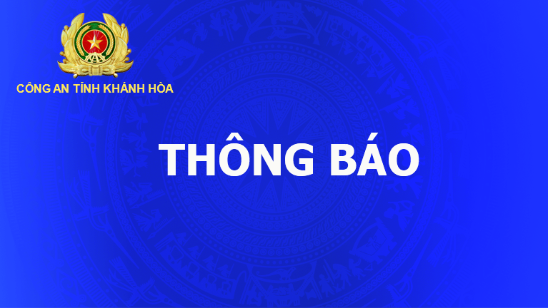 Công an Khánh Hòa thông báo tổ chức kỳ thi sát hạch lái xe cho 419 học viên