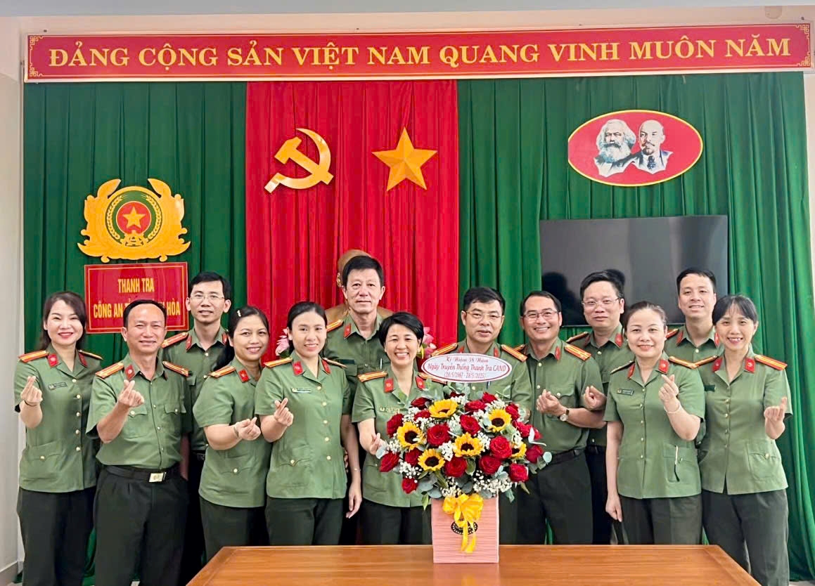 Thanh tra Công an tỉnh Khánh Hòa kỷ niệm 58 năm Ngày thành lập lực lượng Thanh tra Công an nhân dân (28/5/1967 - 28/5/2025)