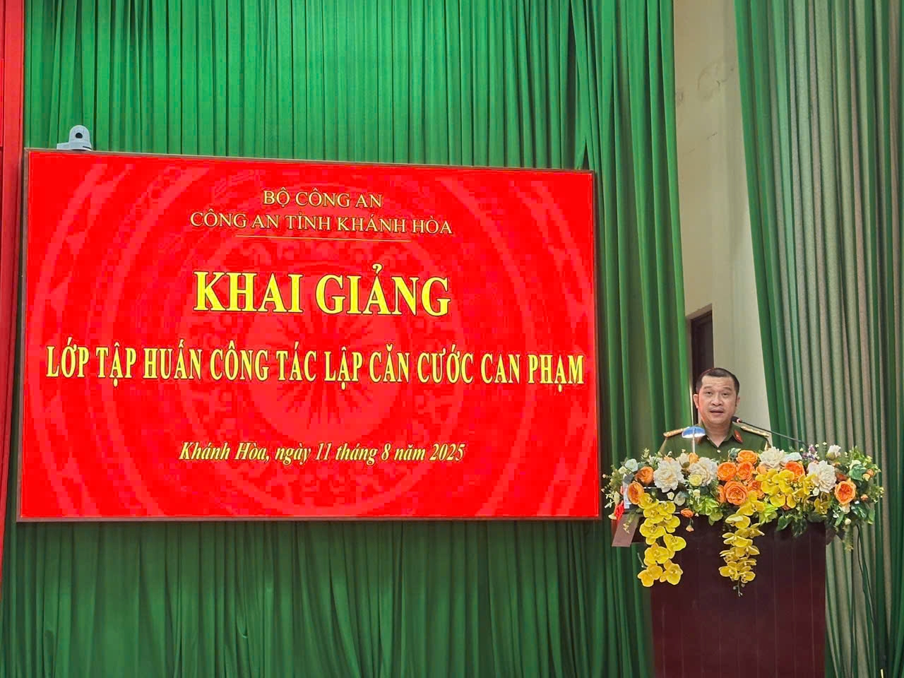 Công an tỉnh Khánh Hòa tổ chức tập huấn công tác lập căn cước can phạm