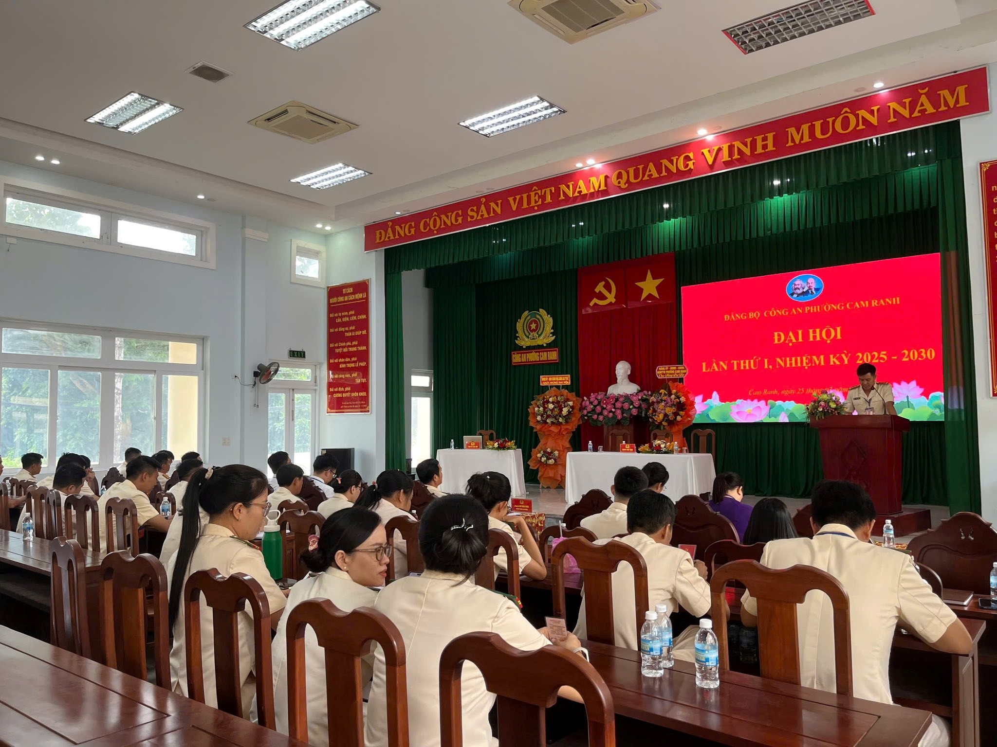 Công an phường Cam Ranh tổ chức Đại hội Đảng bộ lần thứ I, nhiệm kỳ 2025 – 2030.