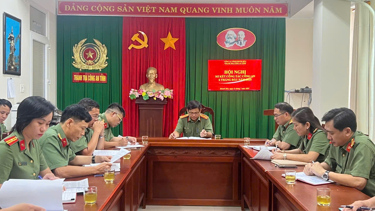 Thanh tra Công an tỉnh tổ chức Hội nghị sơ kết công tác thanh tra 6 tháng đầu năm 2025