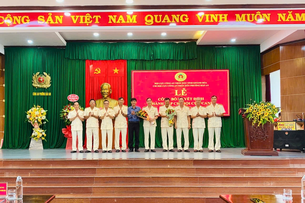 Phường Bảo An thành lập Chi hội Cựu Công an nhân dân phường