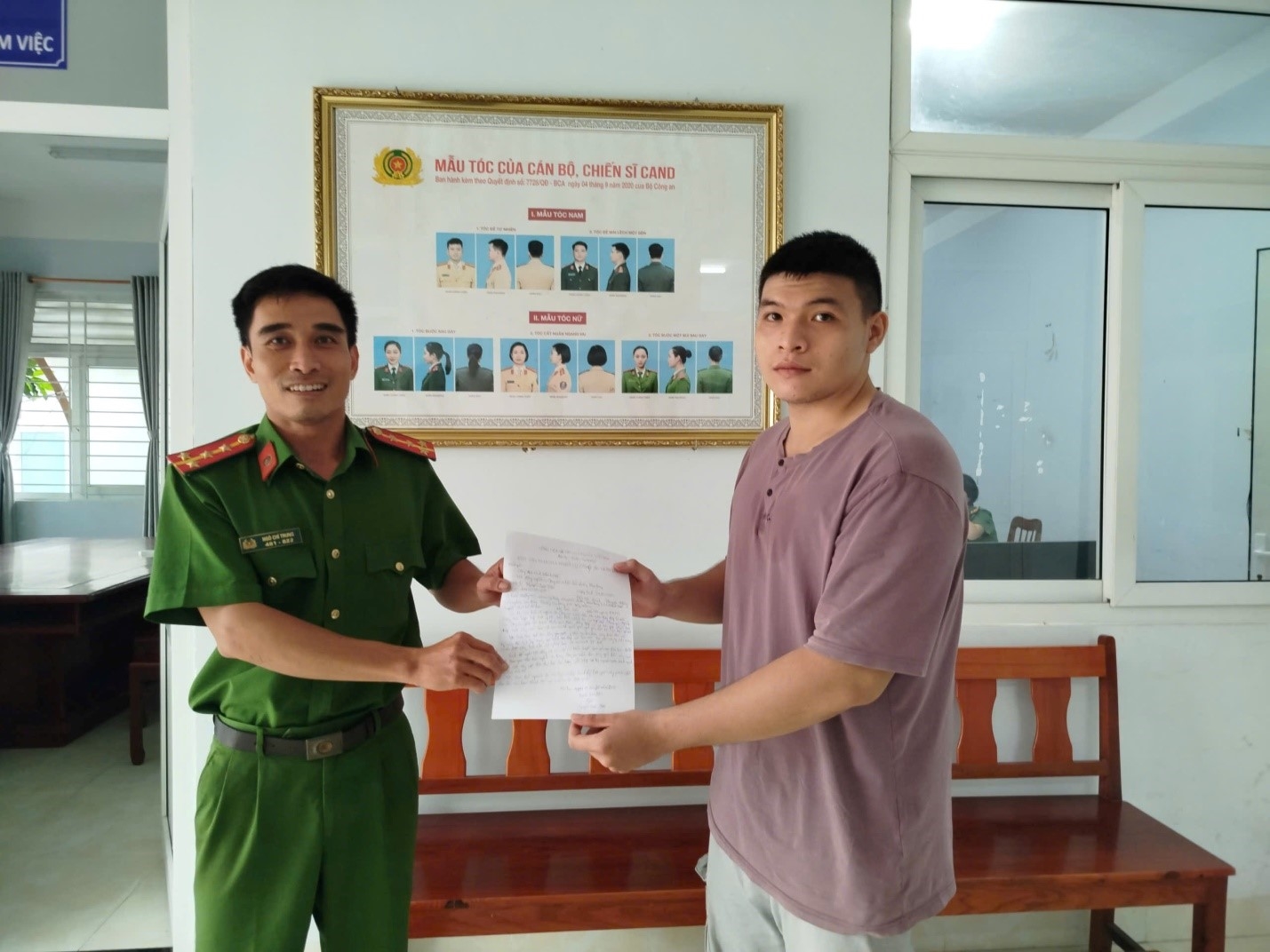 Công an phường Phan Rang triển khai hiệu quả công tác tuyển quân nghĩa vụ Công an nhân dân