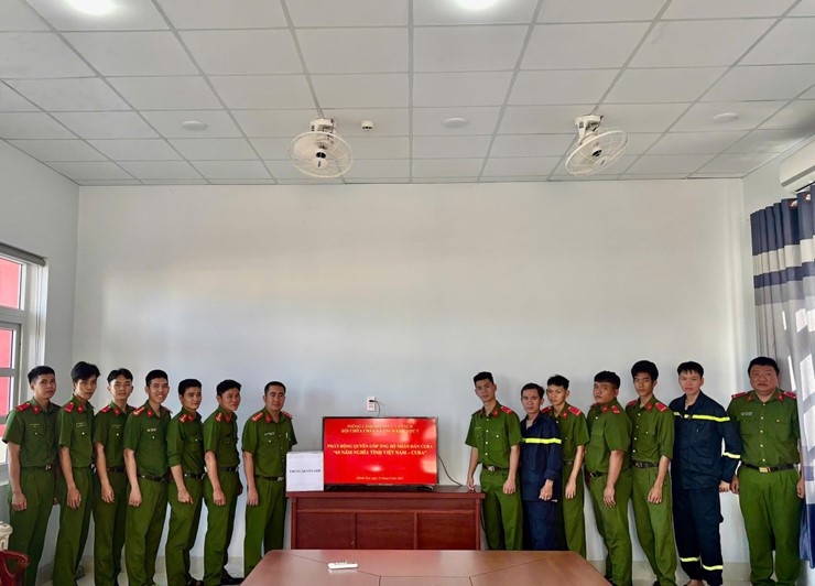Đội chữa cháy và cứu nạn, cứu hộ khu vực 7: Tổ chức lễ phát động ủng hộ chương trình vận động ủng hộ nhân dân Cuba