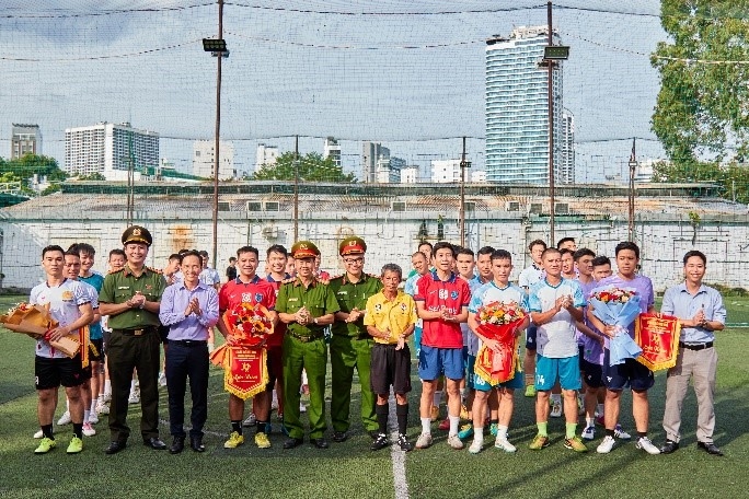 Phòng Cảnh sát thi hành án hình sự và hỗ trợ tư pháp tổ chức giải bóng đá chào mừng kỷ niệm 80 năm cách mạng tháng tám và quốc khánh 2/9