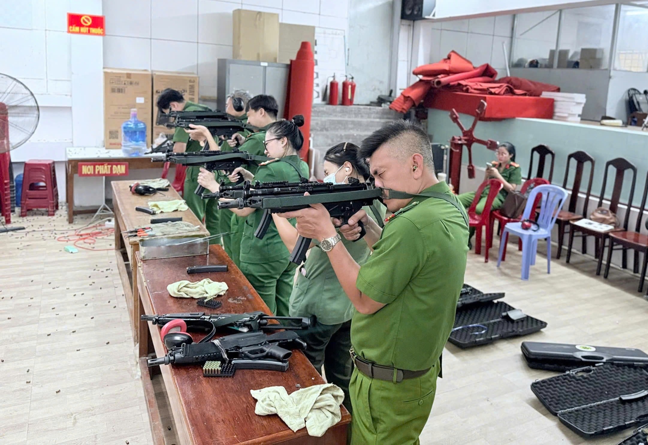 Công an tỉnh Khánh Hòa triển khai tập luyện các nội dung tham gia Hội thao quân sự, võ thuật năm 2026
