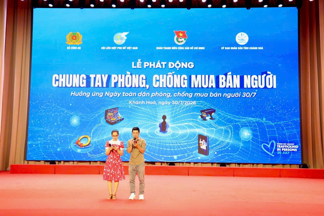 Tổng duyệt lễ phát động “phòng, chống mua bán người” năm 2026 tại Khánh Hòa