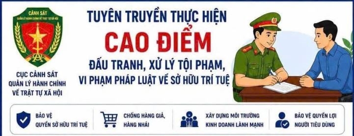 Công an phường Đông Ninh Hòa quyết tâm đấu tranh, xử lý tội phạm và vi phạm pháp luật về sở hữu trí tuệ