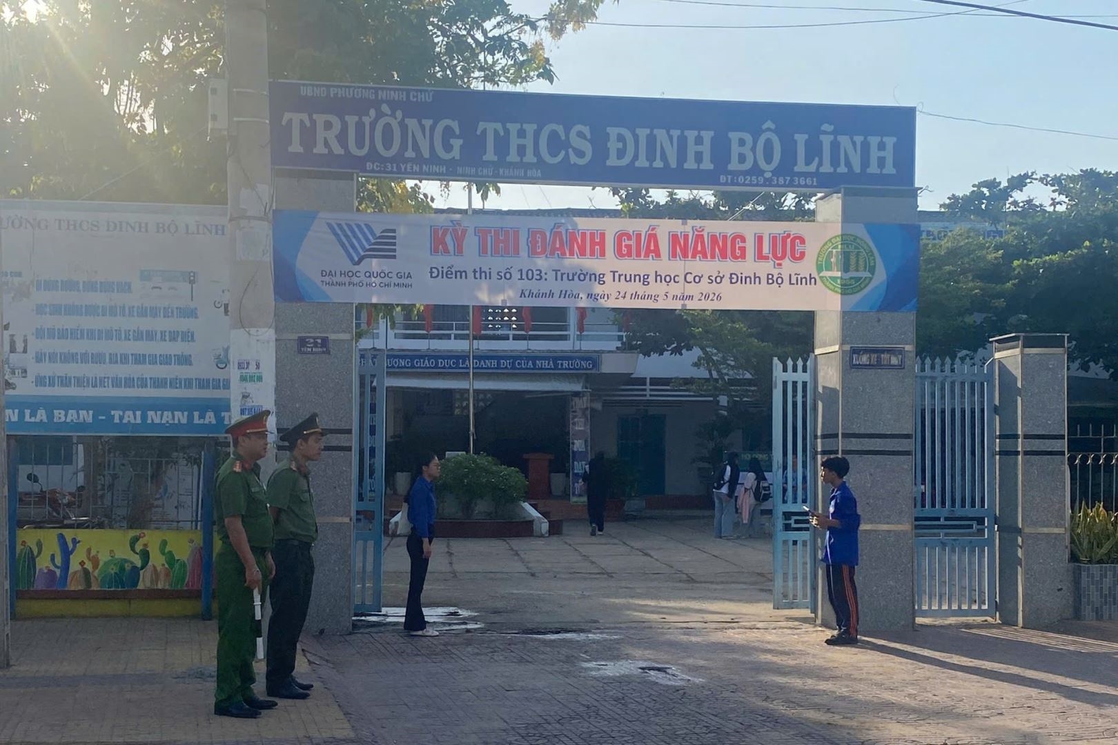 Công an Khánh Hòa bảo đảm an ninh, hỗ trợ thí sinh tại kỳ thi Đánh giá năng lực đợt 2 năm 2026