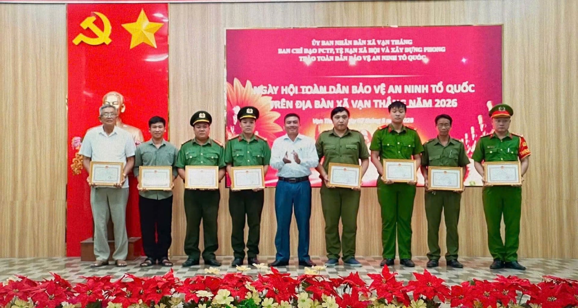 Xã Vạn Thắng đánh giá kết quả và triển khai nhiệm vụ phong trào Toàn dân bảo vệ an ninh Tổ quốc