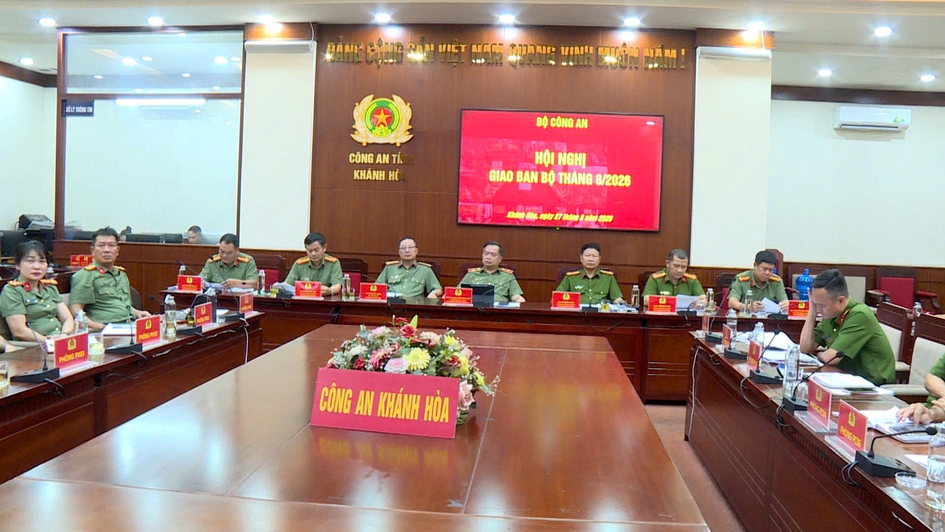 Bộ Công an giao ban công tác tháng 8