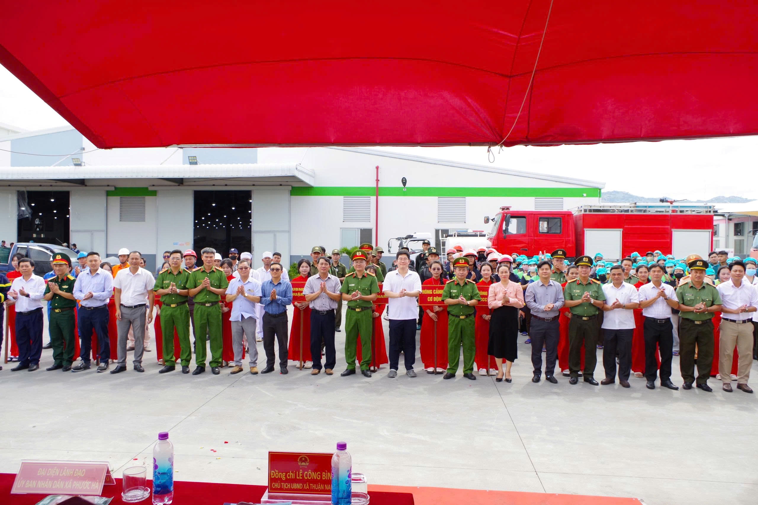 Thực tập phương án chữa cháy và cứu nạn, cứu hộ tại Khu công nghiệp Phước Nam