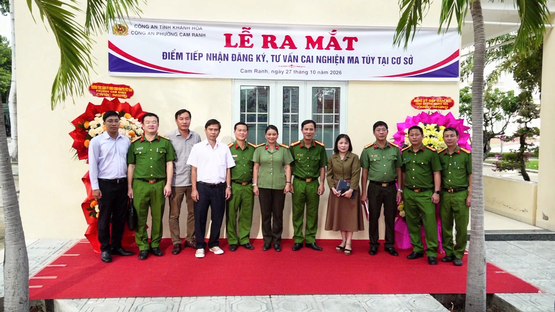 Công an phường Cam Ranh ra mắt điểm tiếp nhận đăng ký, tư vấn cai nghiện ma túy tự nguyện