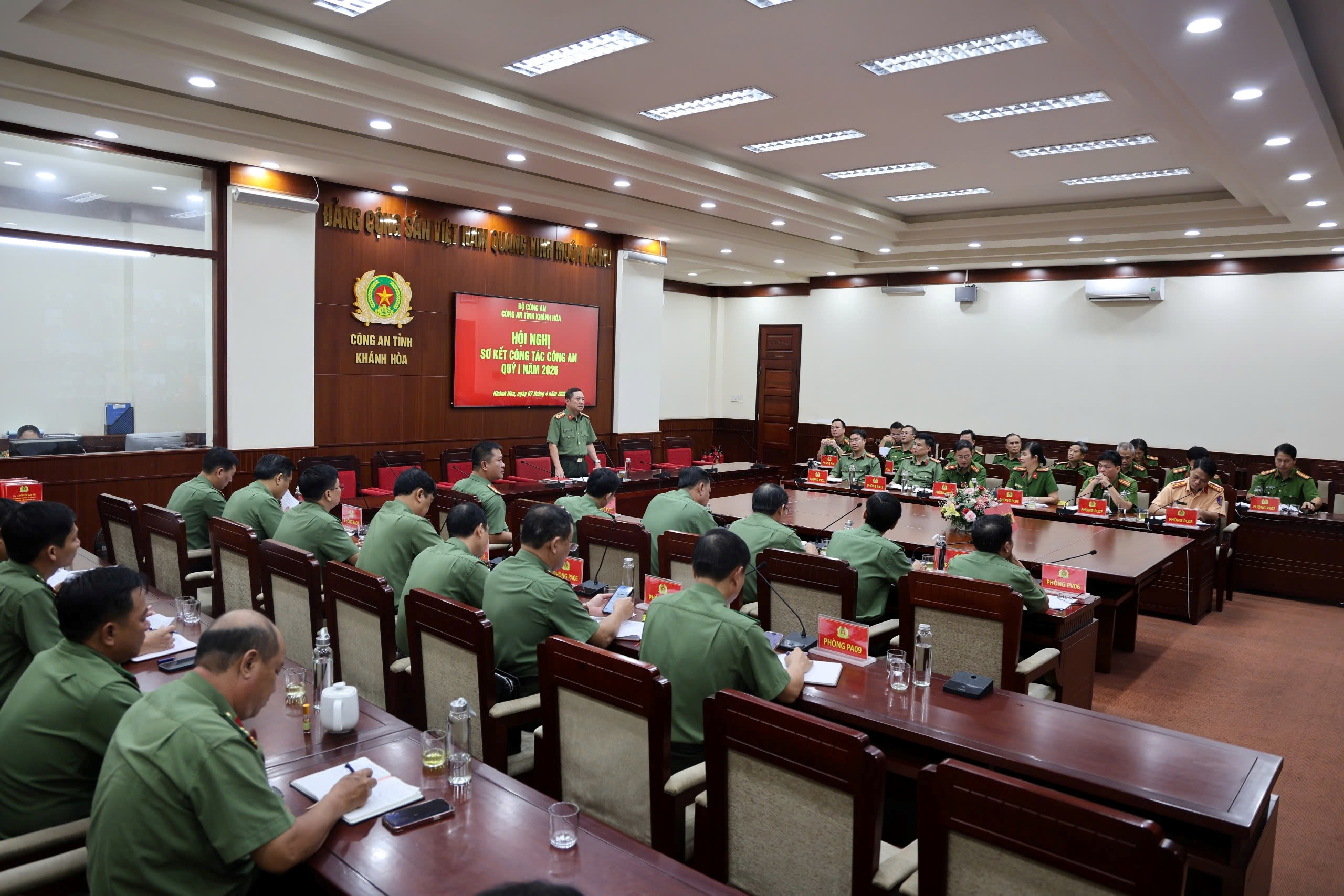 Giao ban công tác Công an Quý I năm 2026