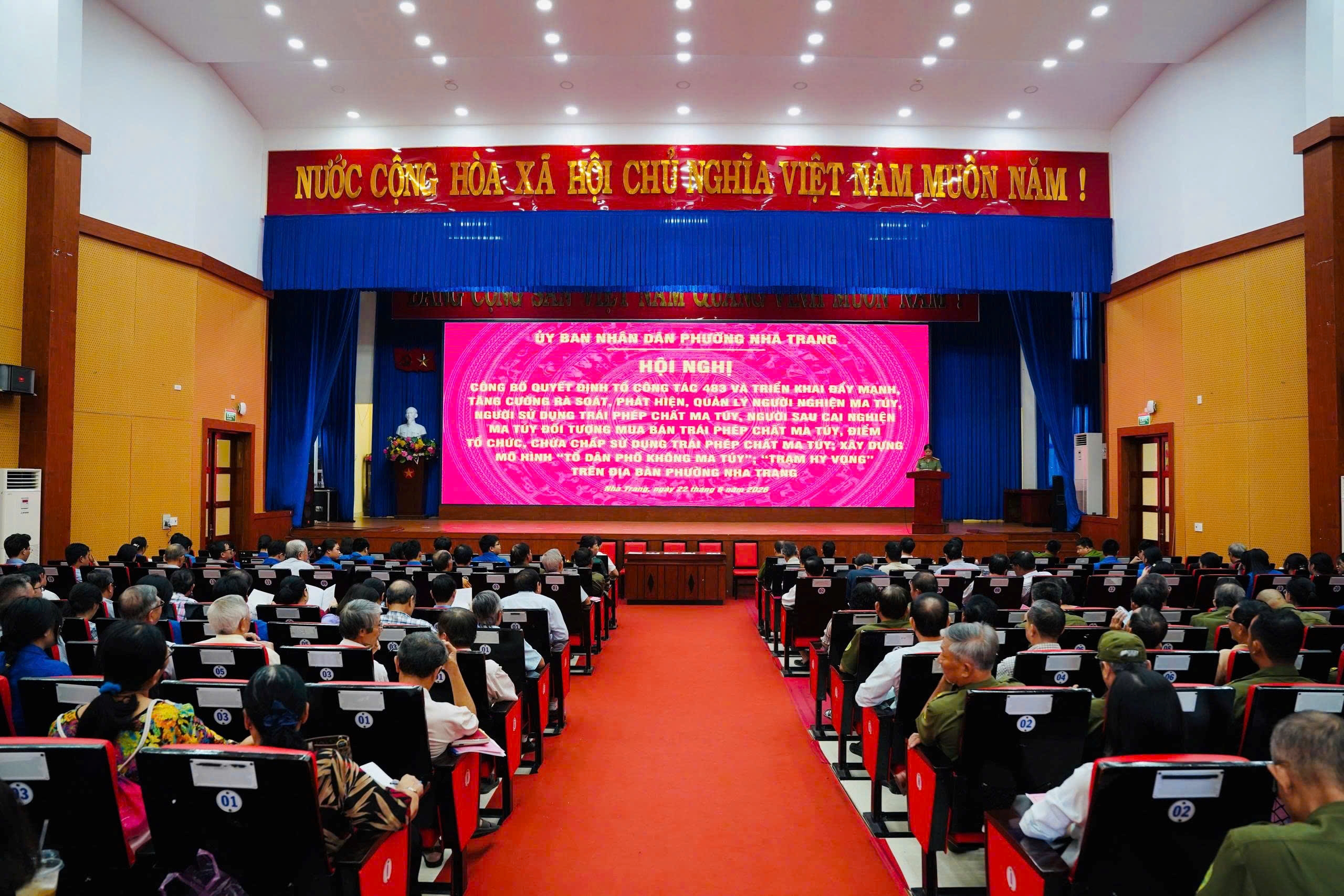 Phường Nha Trang ra mắt Tổ công tác 483 nhằm tăng cường phòng, chống ma túy tại cơ sở
