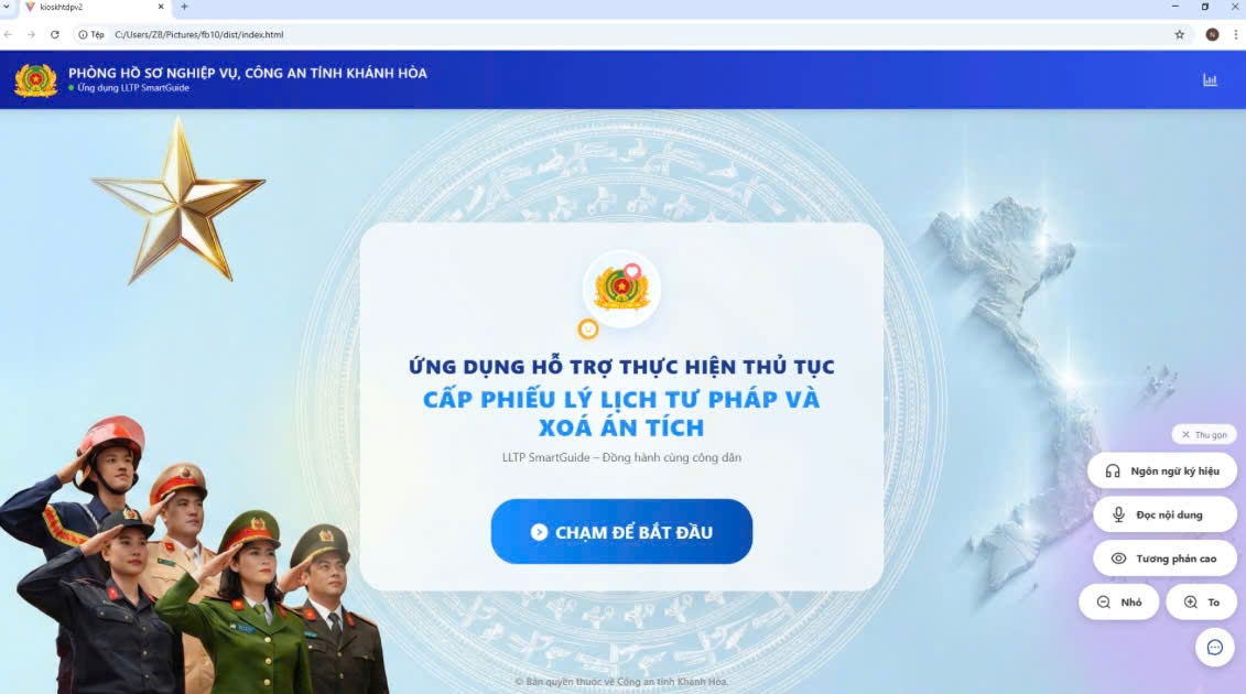 Bộ Công an ra quyết định công nhận sáng kiến cải cách hành chính cấp Bộ của Công an tỉnh Khánh Hòa