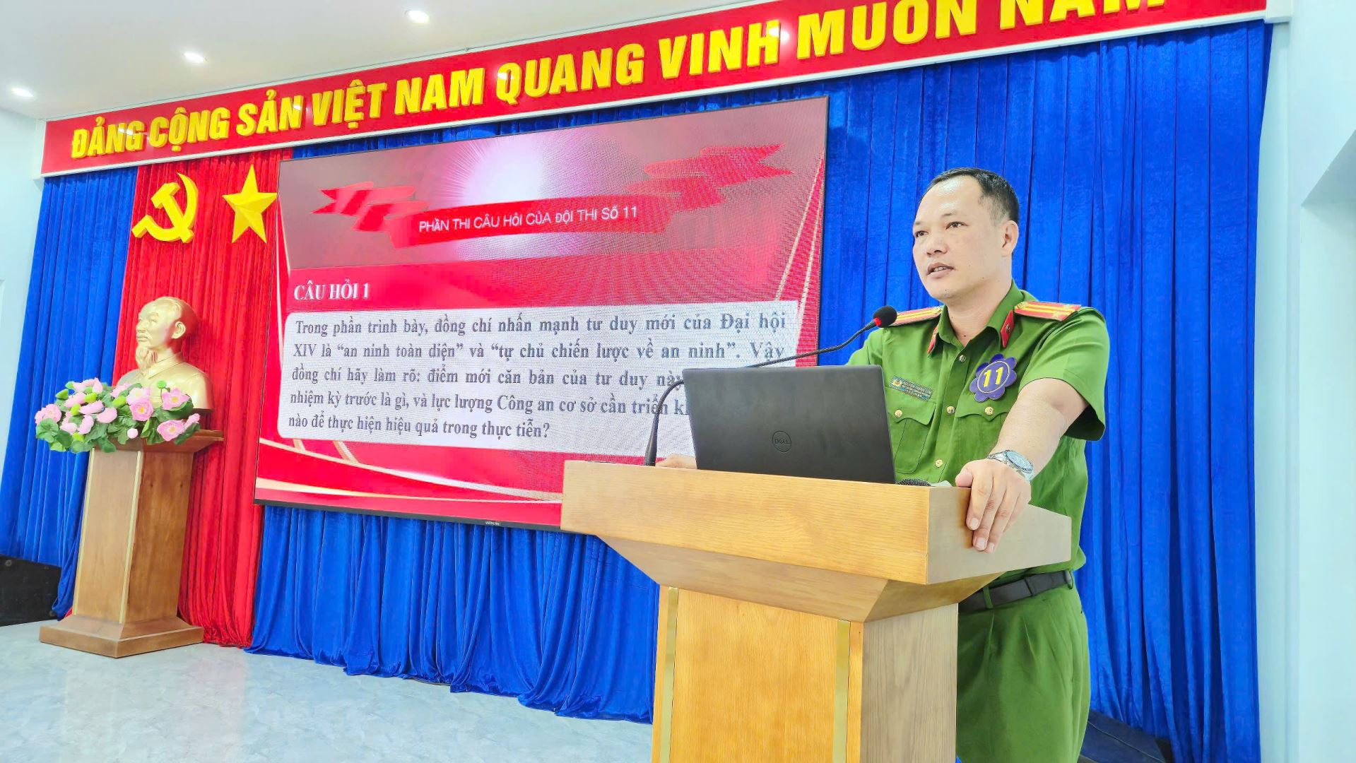 Đồng chí Nguyễn Thành Sơn tham gia Hội thi Báo cáo viên, Tuyên truyền viên giỏi phường Bắc Cam Ranh năm 2026.