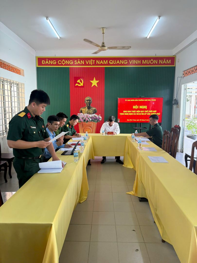 Các lực lượng họp thống nhất các quy chế phối hợp