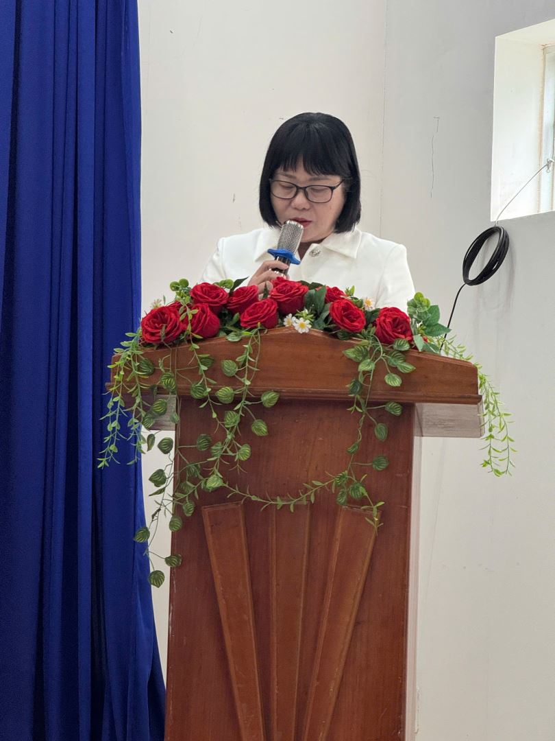 Đ/c Lê Thị Huyên - Phó Bí thư Đảng ủy, Chủ nhiệm UBKT Đảng ủy phường