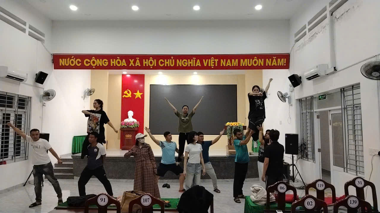 Cán bộ, chiến sĩ trong Cụm Thi đua số 7 tích cực tập luyện