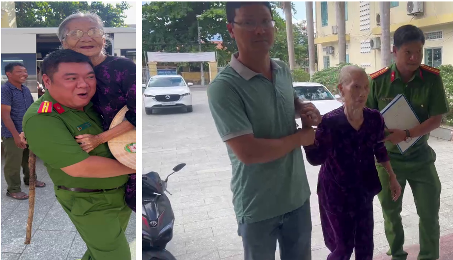 Công an xã Diên Thọ hỗ trợ đưa, đón thân nhân liệt sĩ thực hiện quy trình thu nhận mẫu ADN