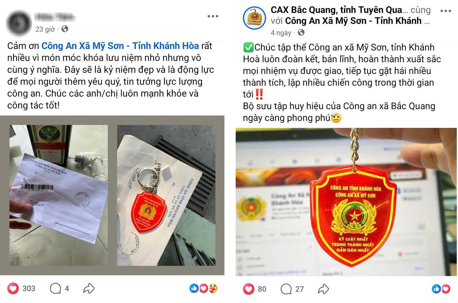 Nhiều phản hồi tích cực trên không gian mạng đối với mô hình “Móc khóa đảm bảo ANTT”