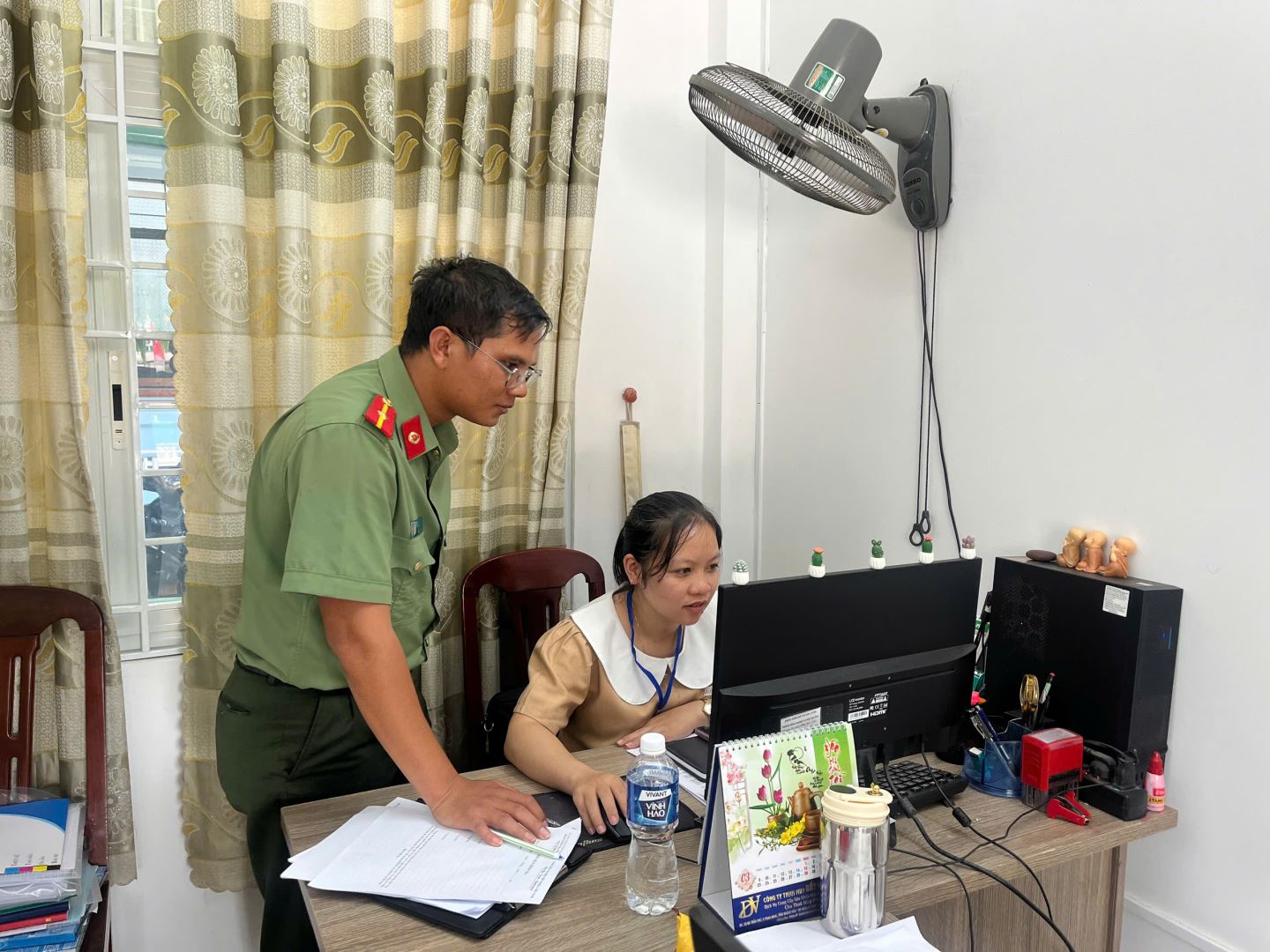 Việc kiểm tra diễn ra nhanh chóng, chính xác, đúng trình tự và không làm ảnh hưởng đến công tác của đơn vị