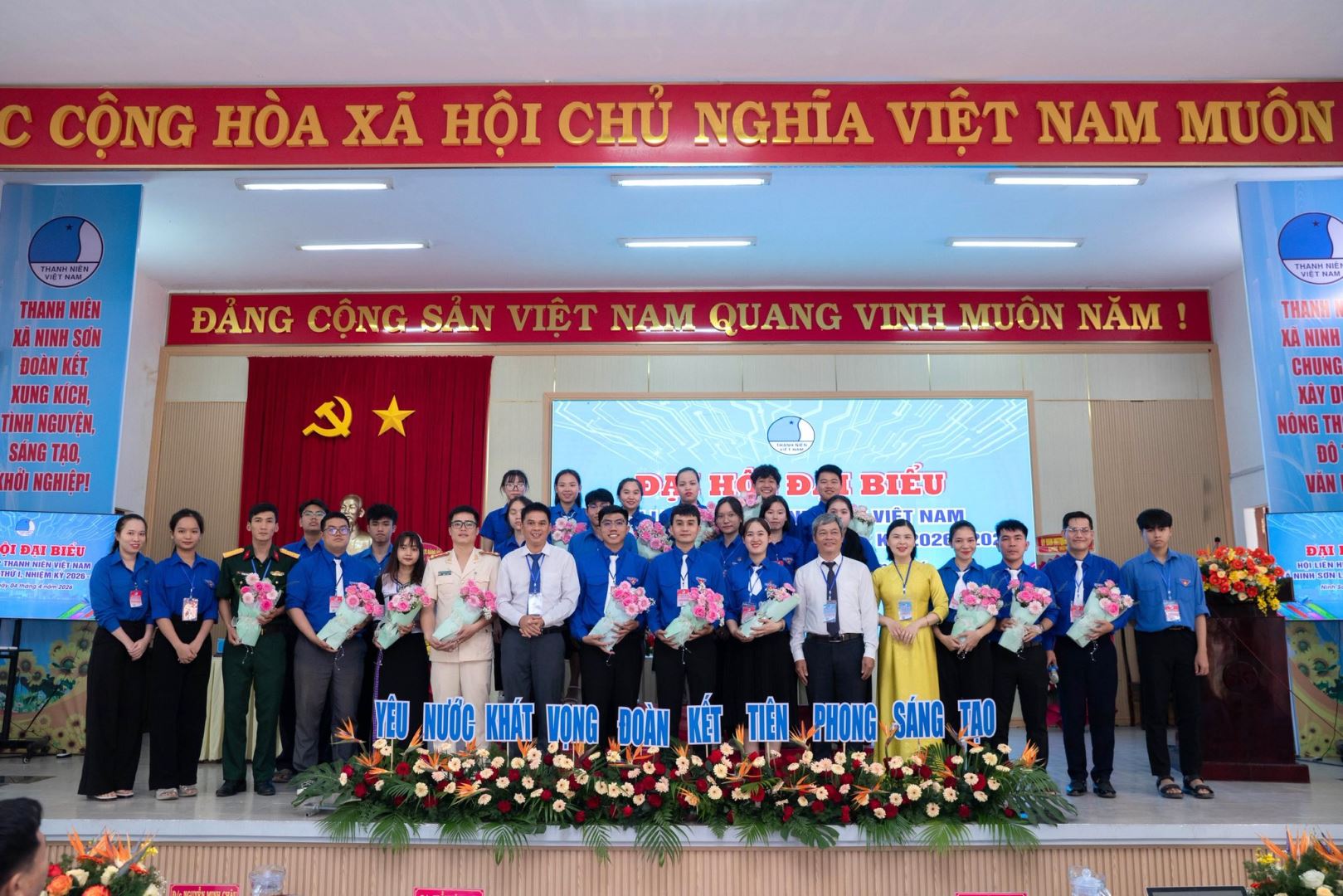 Ủy ban Hội Liên hiệp Thanh niên Việt Nam xã Ninh Sơn lần thứ I, nhiệm kỳ 2026 - 2029 ra mắt tại Đại hội