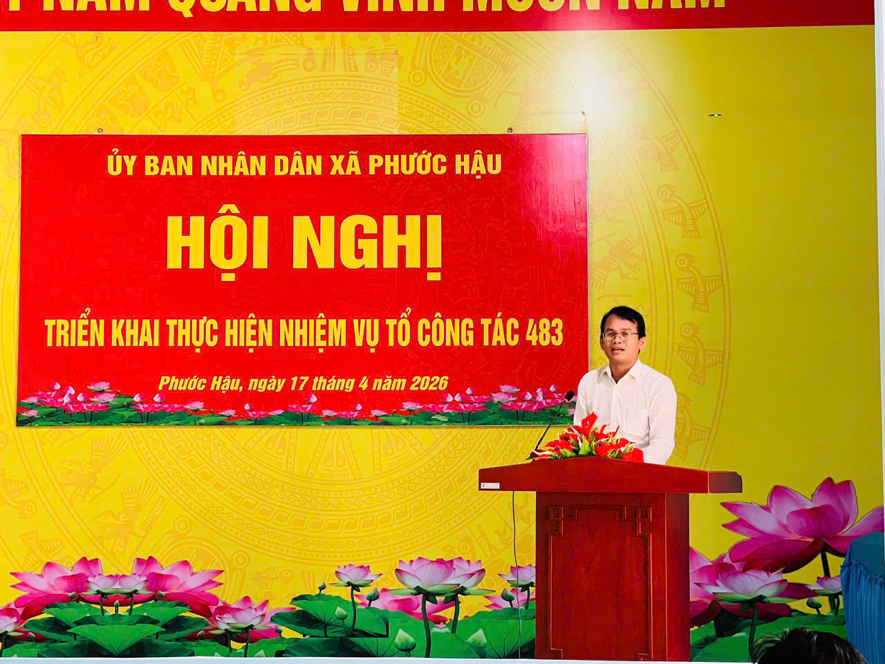 Chủ tịch UBND xã kết luận tại Hội nghị