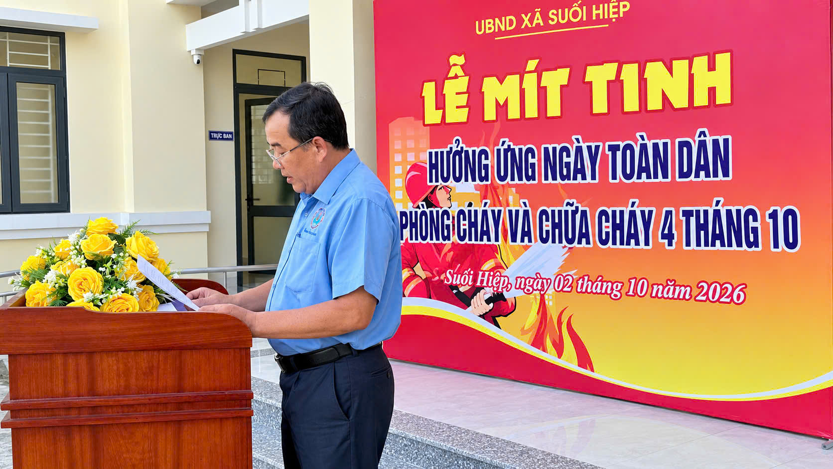 Đại diện Công ty Cổ phần Nước giải khát Yến sào Khánh Hòa phát biểu