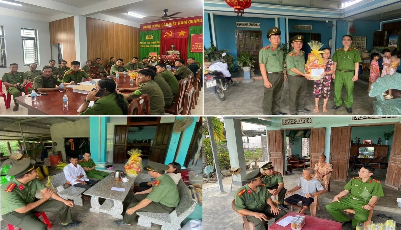 Các hoạt động của Công an xã Tân Định nhân kỷ niệm 80 năm Ngày truyền thống lực lượng An ninh nhân dân