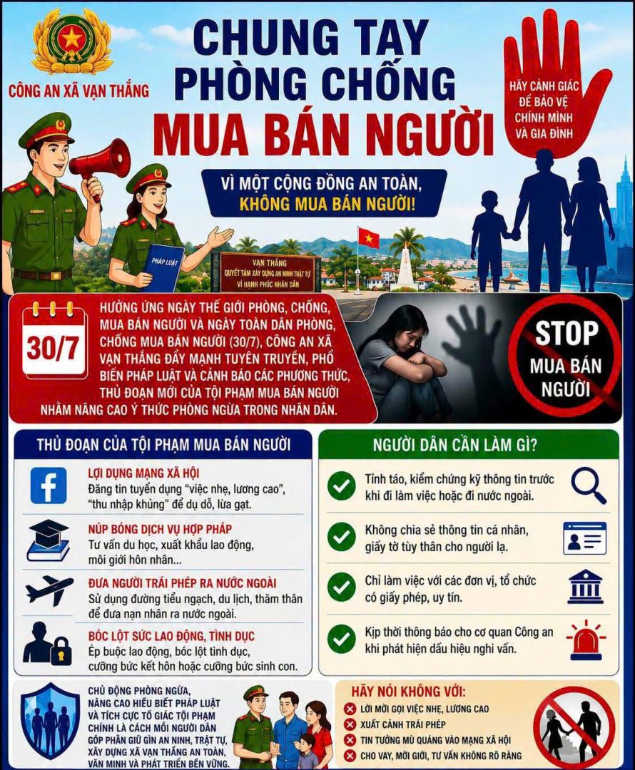 Tăng cường công tác tuyên truyền hình thức, thủ đoạn mua bán người trên fanpage của đơn vị