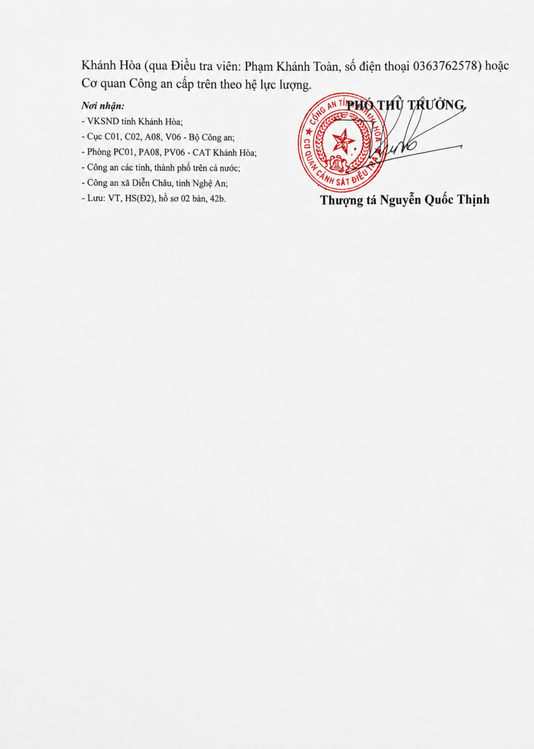 Quyết định truy tìm đối tượng