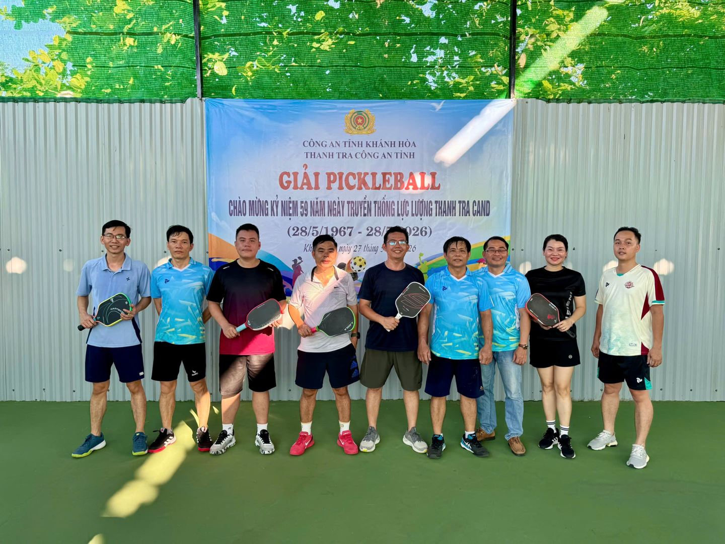 Các vận động viên tham gia giải Pickleball nội bộ